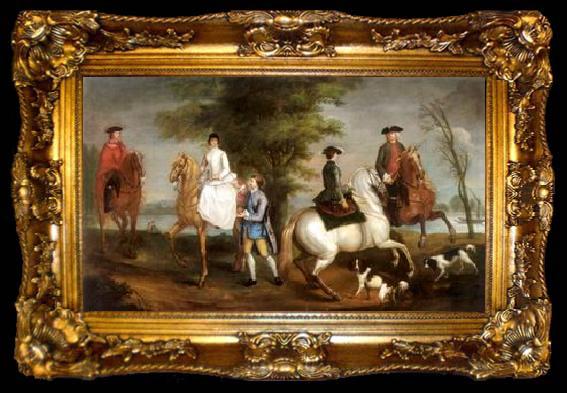 framed  unknow artist Classical hunting fox, Equestrian and Beautiful Horses, 045., ta009-2